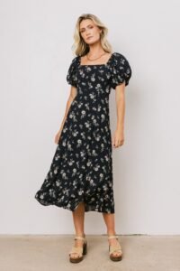 shers-clothing-elegant-floral-puff-sleeve-midi-dress